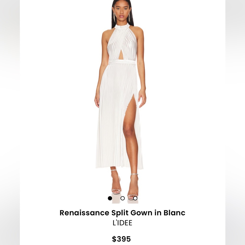 L’IDEE Renaissance Split Gown in Blanc XS/6